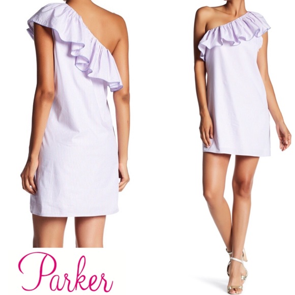 Parker Stripe One- Shoulder Dress - Picture 3 of 8